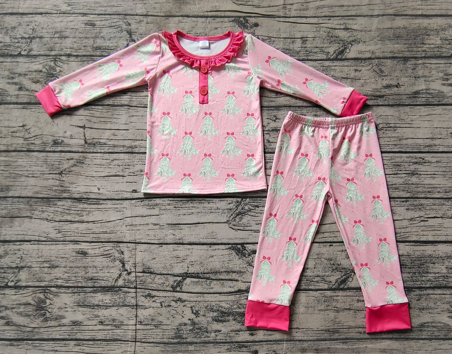 BAMBOO GLP1610 lucky feather girl pajamas outfit 202409 sibling