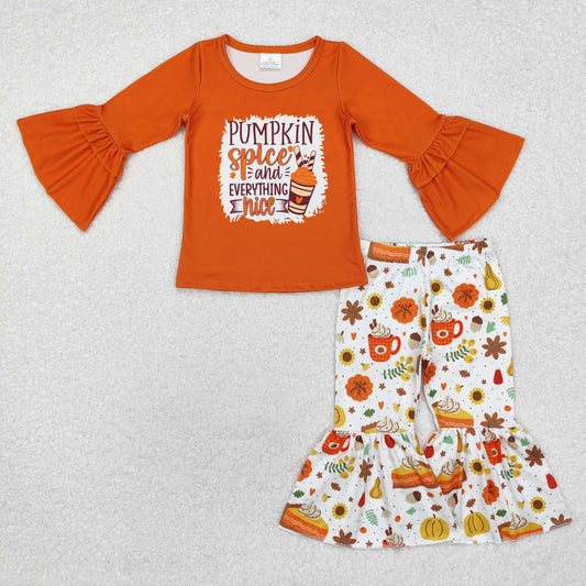 GLP1637 Halloween pumpkin girl outfit  202409 sibling RTS