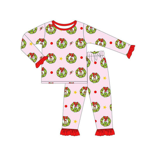 GLP1741 preorder grinch Christmas girl pajamas outfit 202409