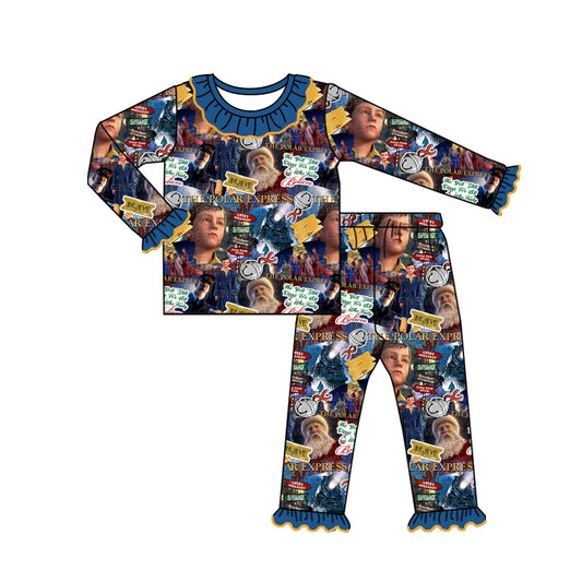 GLP1758 sibling train believe boy preorder girl pajamas outfit 202408