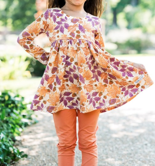 GLP1765 fall leaves orange  girl outfit  202408 preorder sibling