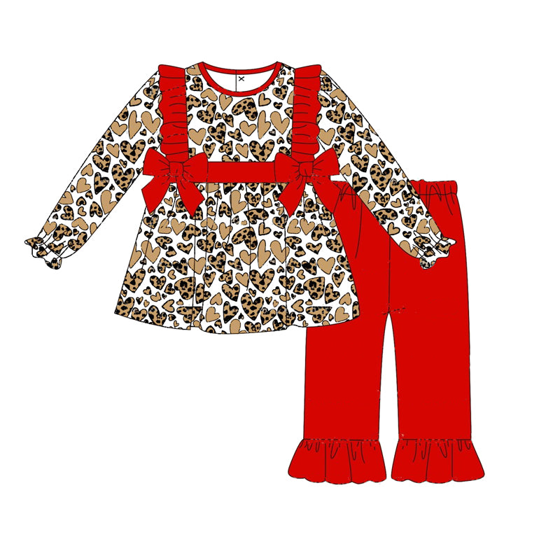 GLP1766 love leopard bow girl outfit  202408 preorder sibling