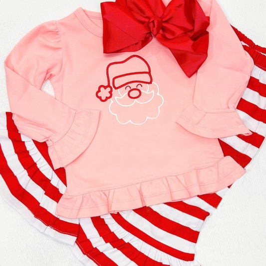 GLP1861 Christmas santa sibling girl outfit preorder 202408