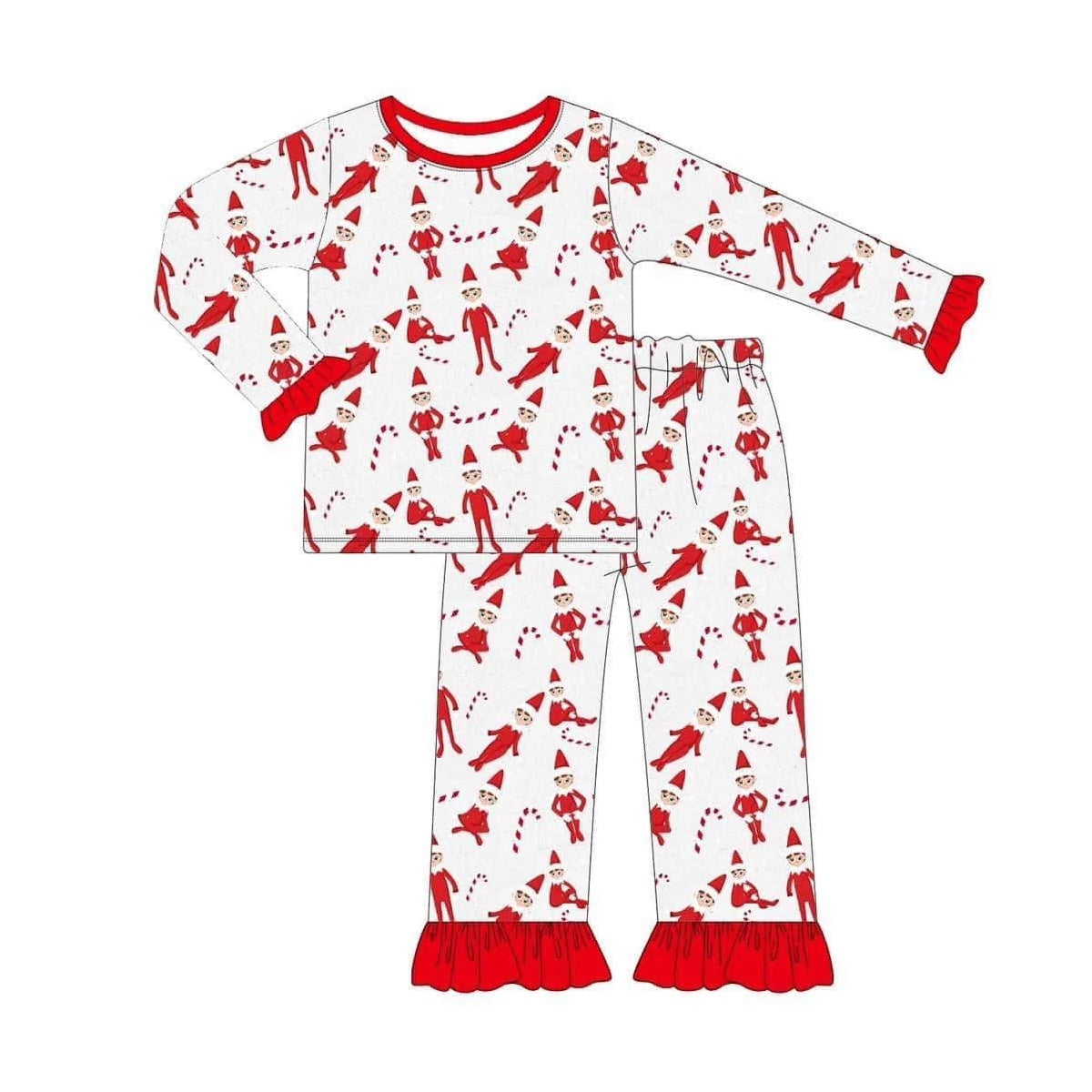 GLP1866 preorder Christmas boy cane girl pajamas outfit 202408