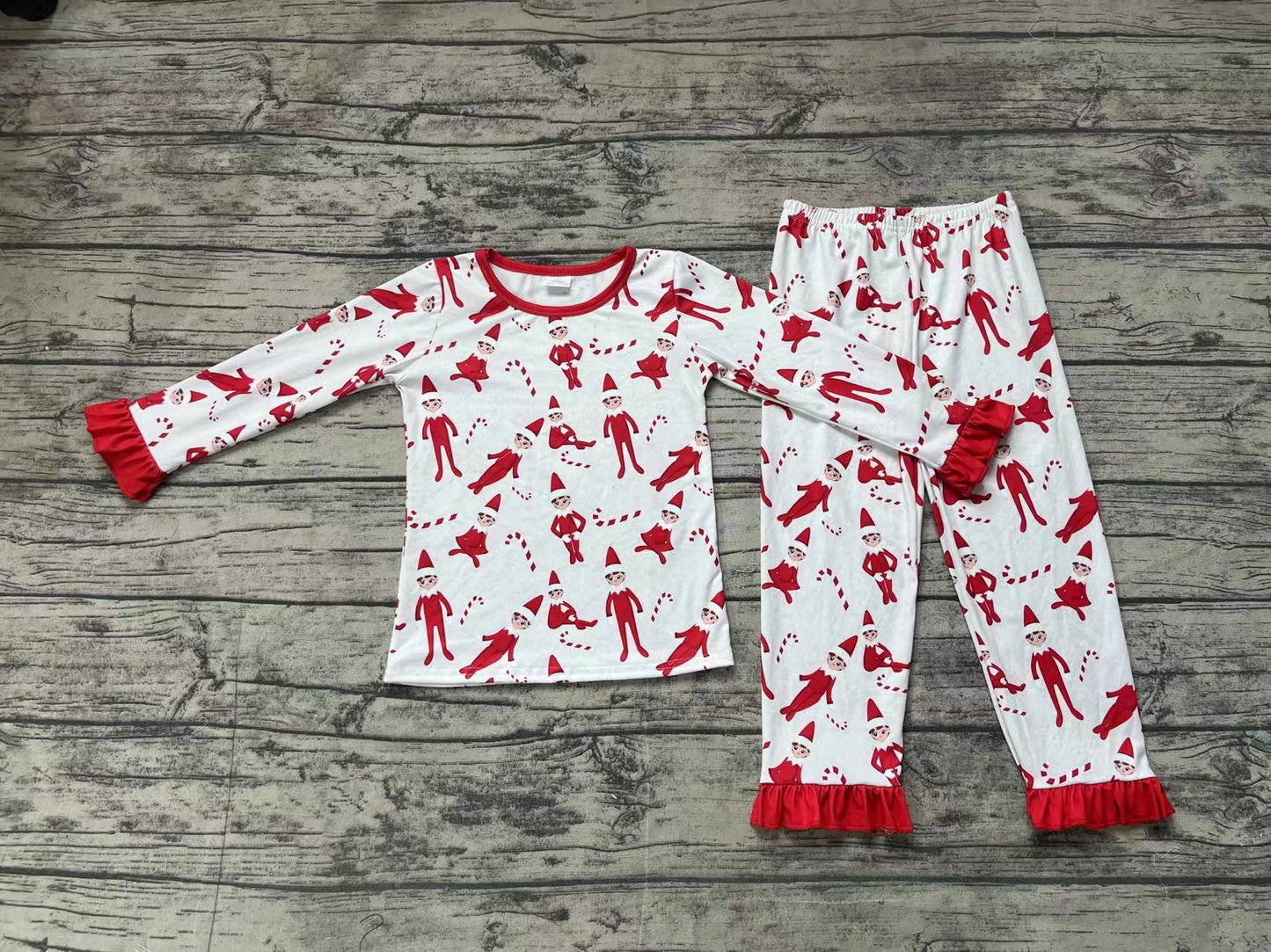 GLP1866 preorder Christmas boy cane girl pajamas outfit 202408