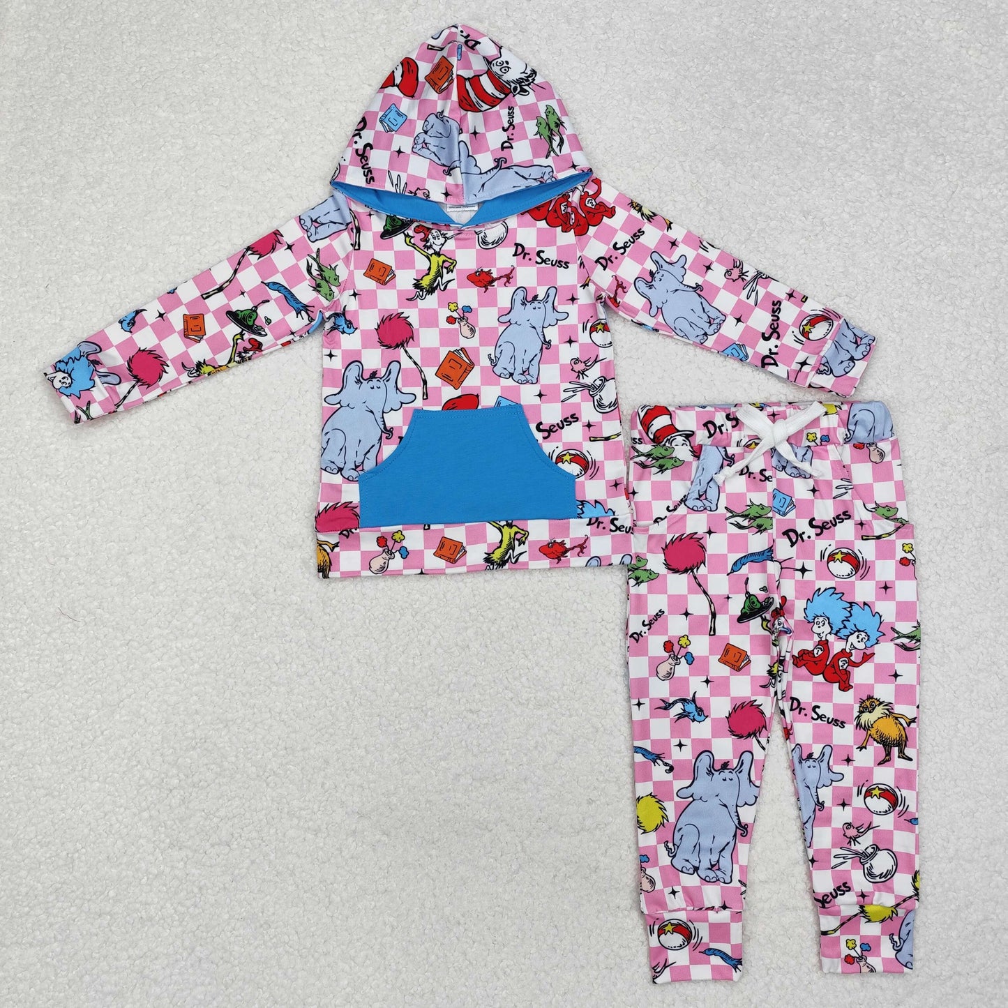 GLP1932 DR. reading  hoodie  preorder  pink girl pajamas outfit 202411 RTS