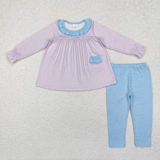 GLP1982 purple girl duck sibling girl outfit   202411 RTS