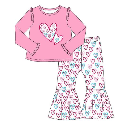 GLP1985 pink  love sibling  girl outfit preorder  202409