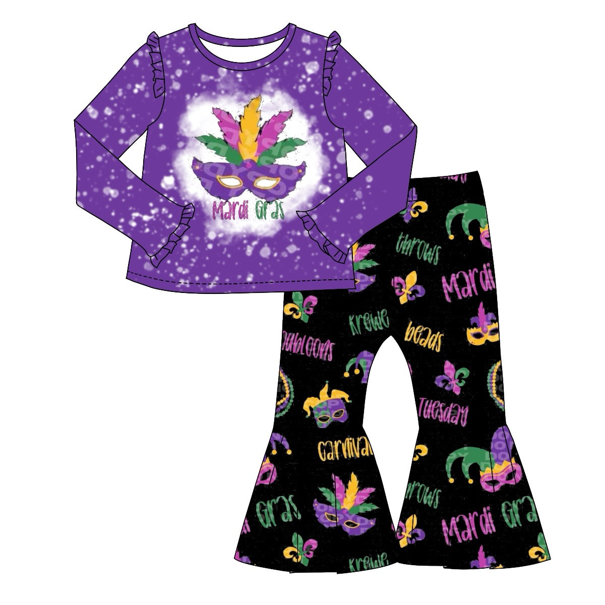 GLP1992  preorder Mardi Gras girl outfit 202409