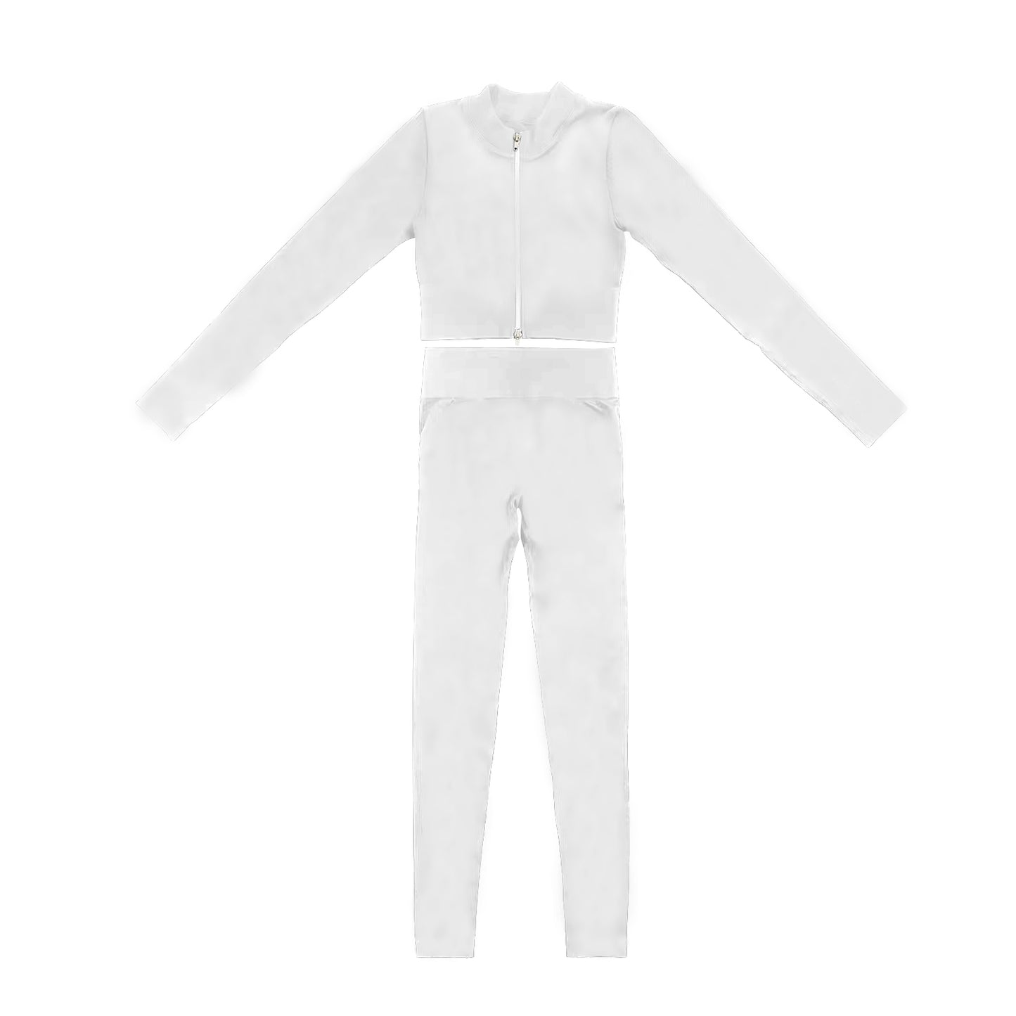 GLP2105组合 preorder white kids yoga  zipper girl clothes outfit 202410