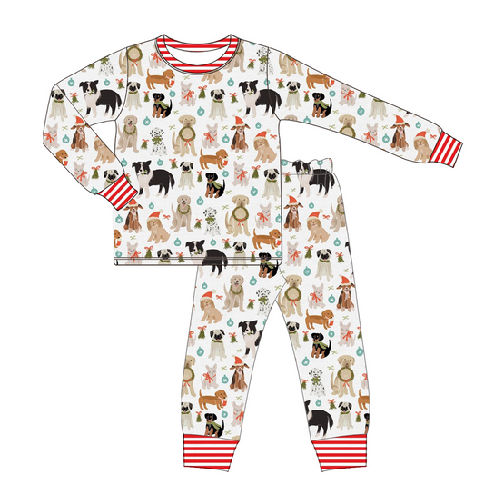 GLP2193  preorder  western  Christmas dog girl outfit 202410 sibling