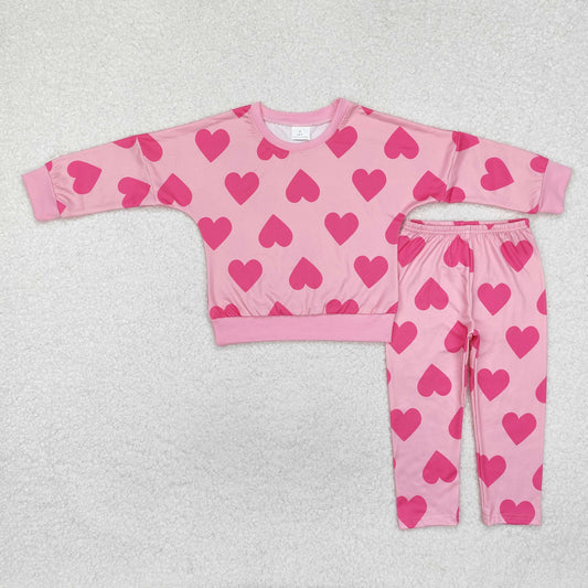 GLP2230  Valentine's DAY Pink love girl  outfit 202411 sibling RTS