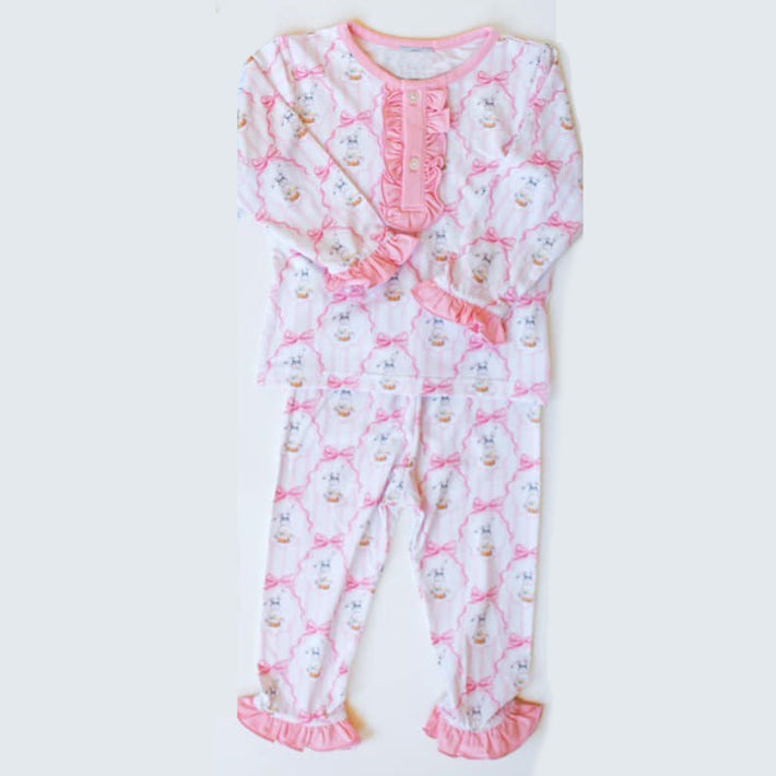 GLP2265 Easter bunny baby clothes girl pajamas outfit 202411 preorder sibling