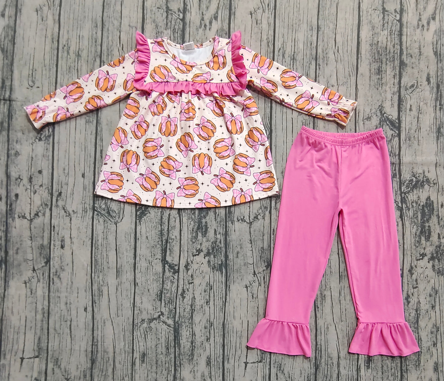 GLP2348 Pumpkin Halloween bow  girl outfit 202508 preorder