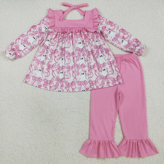 GLP2362 bow BOO Halloween girl outfit 202507 RTS