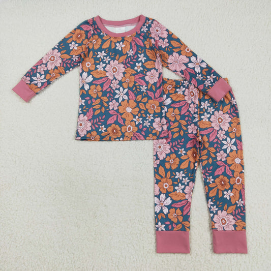 GLP2385 flowers girl pajamas outfit 202508 RTS