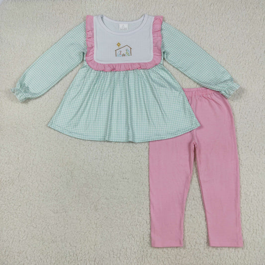 GLP2410 embroidery Thanksgiving girl  outfit 202507 RTS
