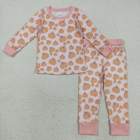 GLP2416 Halloween pumpkin girl pajamas outfit 202508 RTS