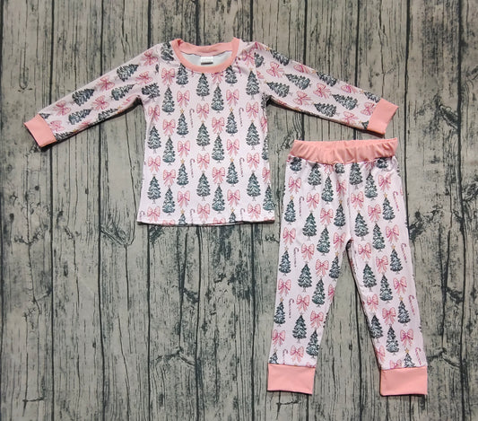 GLP2423  Christmas tree preorder western  girl pajamas outfit 202506