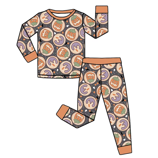GLP2460 Halloween pumpkin boy pajamas outfit 202506 preorder