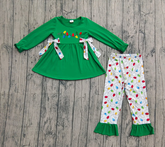 GLP2491 Cristmas Embroidery   girl outfit 202507 preorder