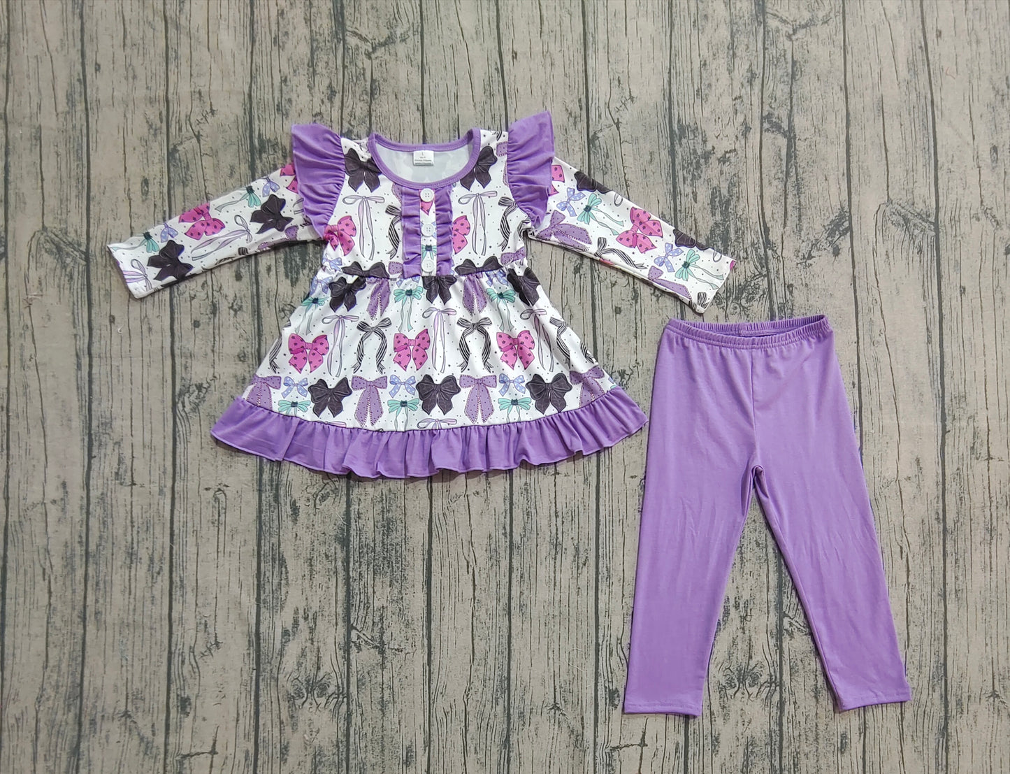 GLP2528 bow purple  girl outfit 202507 preorder