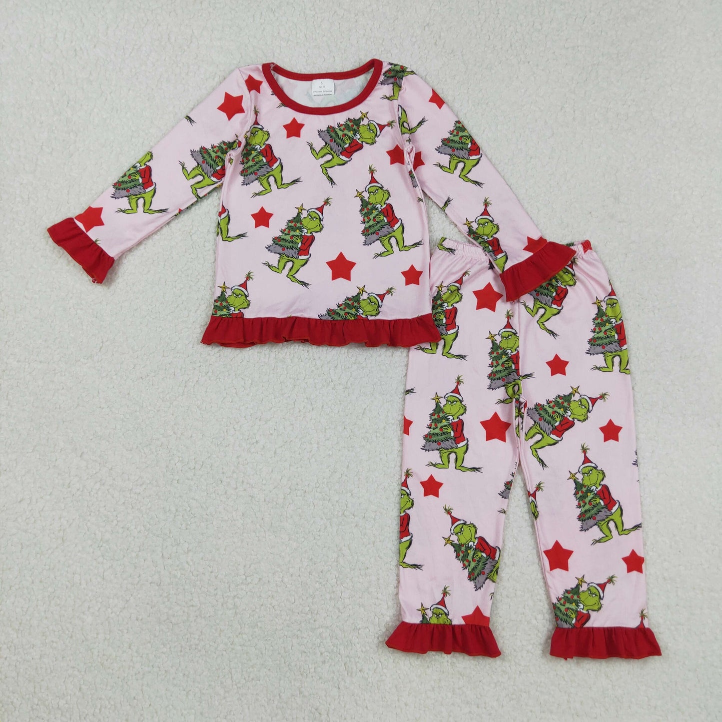 GLP2646 Christmas grinch pajamas girl sibling  outfit 202508
