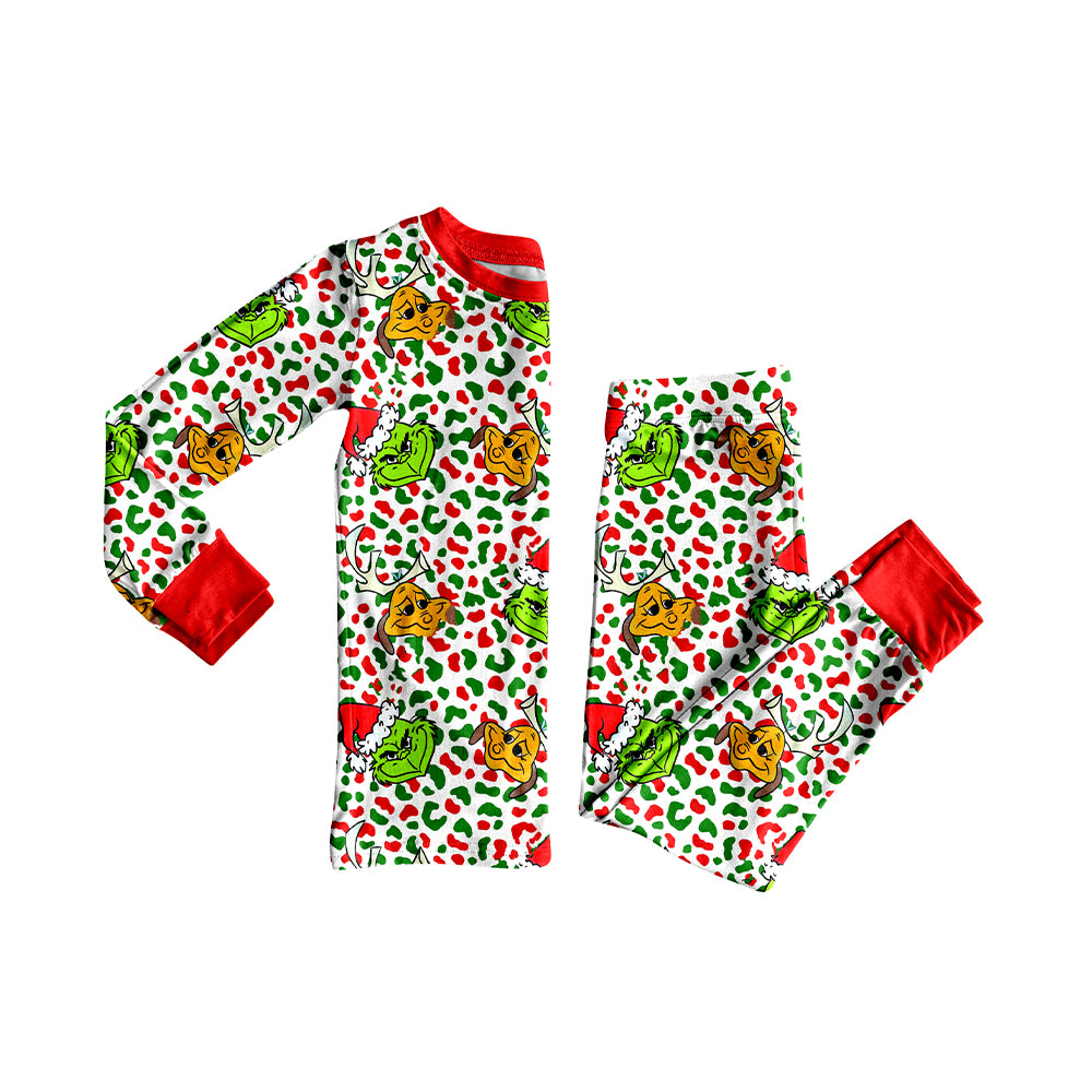 GLP2661 Christmas  grinch western  kids girl outfit 202507 preorder