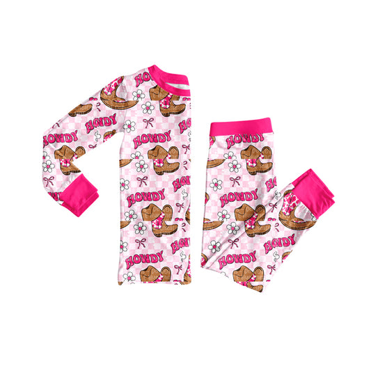 GLP2664 howdy boots western  kids girl outfit 202507 preorder