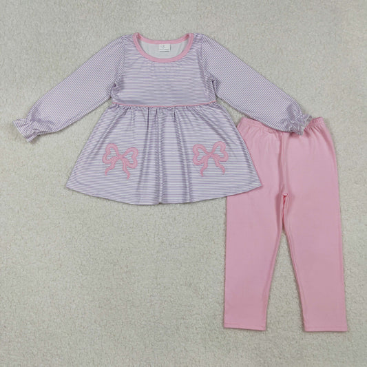 GLP2696 embroidery bow western girl outfit 202509 RTS