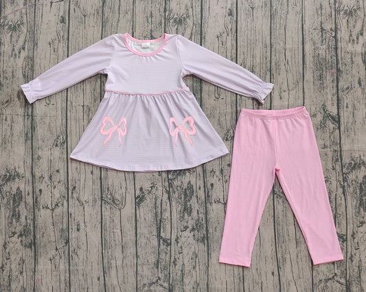 GLP2696 embroidery bow western girl outfit 202508 preorder