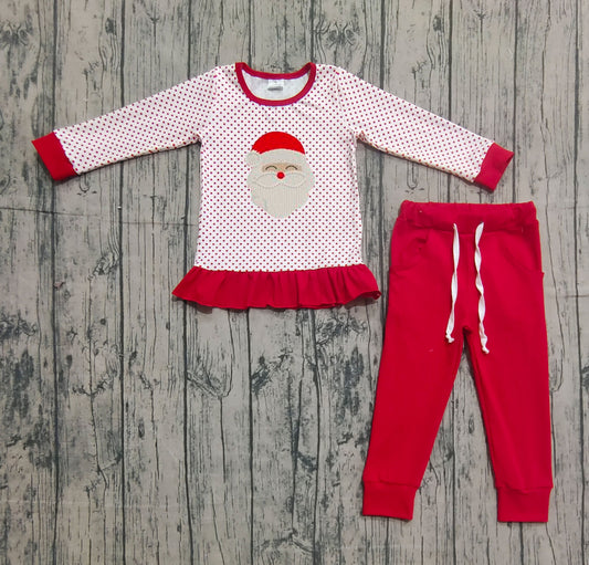 GLP2708 embroidery Christmas Santa western  girl outfit 202509 preorder