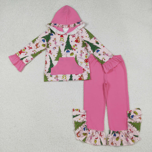 GLP2709-XS-3XL Christmas grinch western boy outfit 202509 RTS