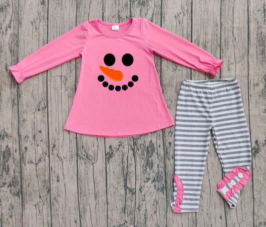 GLP2728 embroidery  snowman western girl outfit 202508 preorder