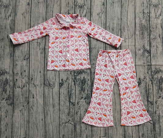 GLP2738 bow pink pie western girl pajamas outfit 202508 PREORDER