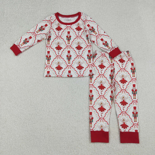 GLP2808-XS-3XL Nutcracker  bow Christmas Santa  pajamas girl outfit 202509  RTS