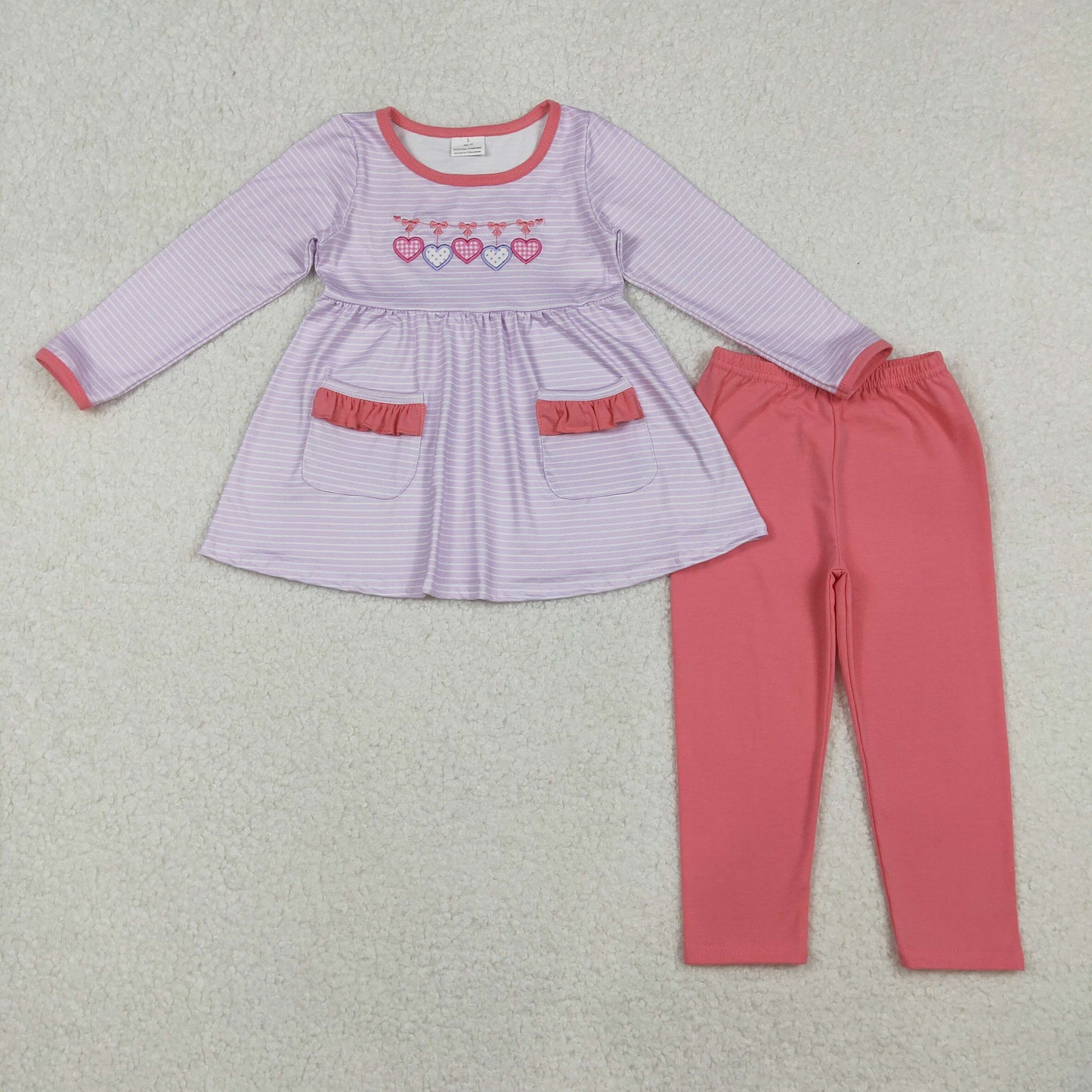 GLP2906 bow PINK LOVE sibling girl outfit 202510 RTS