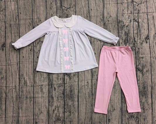 GLP2909 embroidery bow preorder girl pajamas outfit 202602