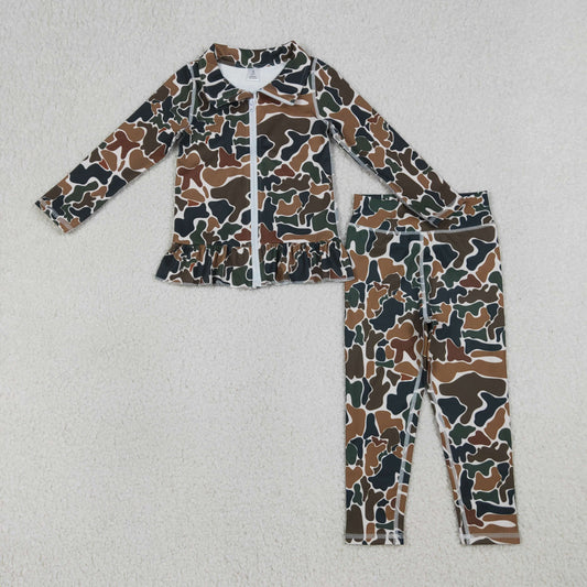 GLP2992 camo yoga  zipper pockets girl clothes outfit 202603 RTS