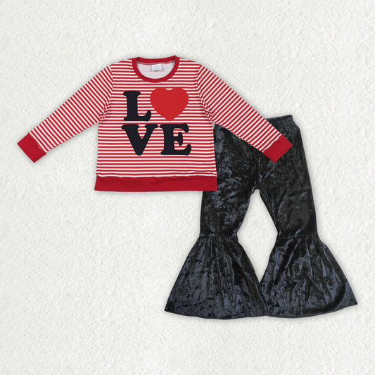 GLP3082组合 LOVE  Velvet Black girl outfit RTS 202510 RTS
