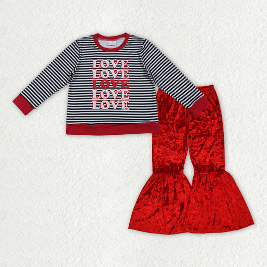 GLP3083组合 LOVE  Velvet RED  girl outfit RTS 202510 RTS