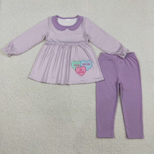GLP3262 love be mine hug me xxoo embroidery western girl outfit RTS 202601