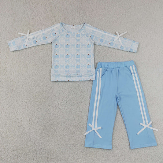 GLP3351 blue pumpkin BOW Halloween western girl outfit preorder 202607 RTS