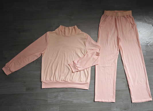 GLP3415 women adult pink solid pajamas outfit 202607 preorder