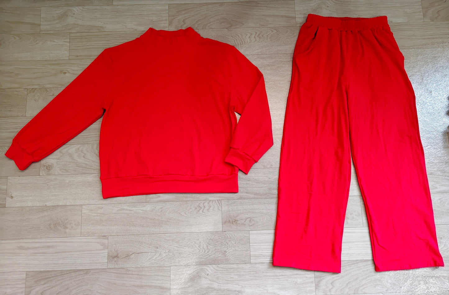 RTS GLP3417 Mock Neck Long Sleeve Top Wide Leg Pants Women Outfit 202608