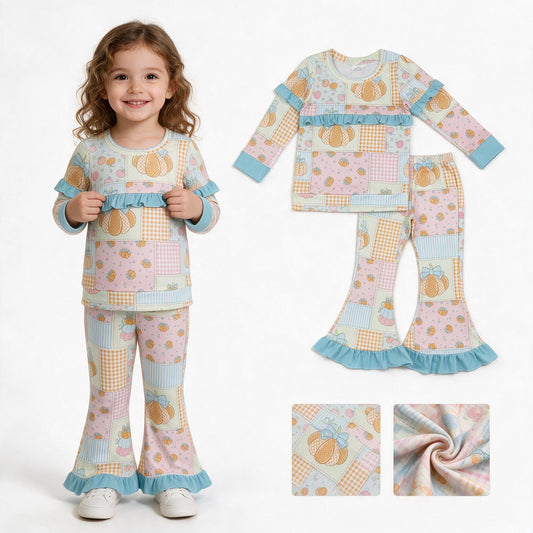 GLP3503 pumpkin Toddler girl Set outfit 202608 RTS