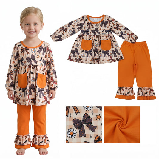 GLP3534 Girls bow tie cute outfitt 202608 RTS