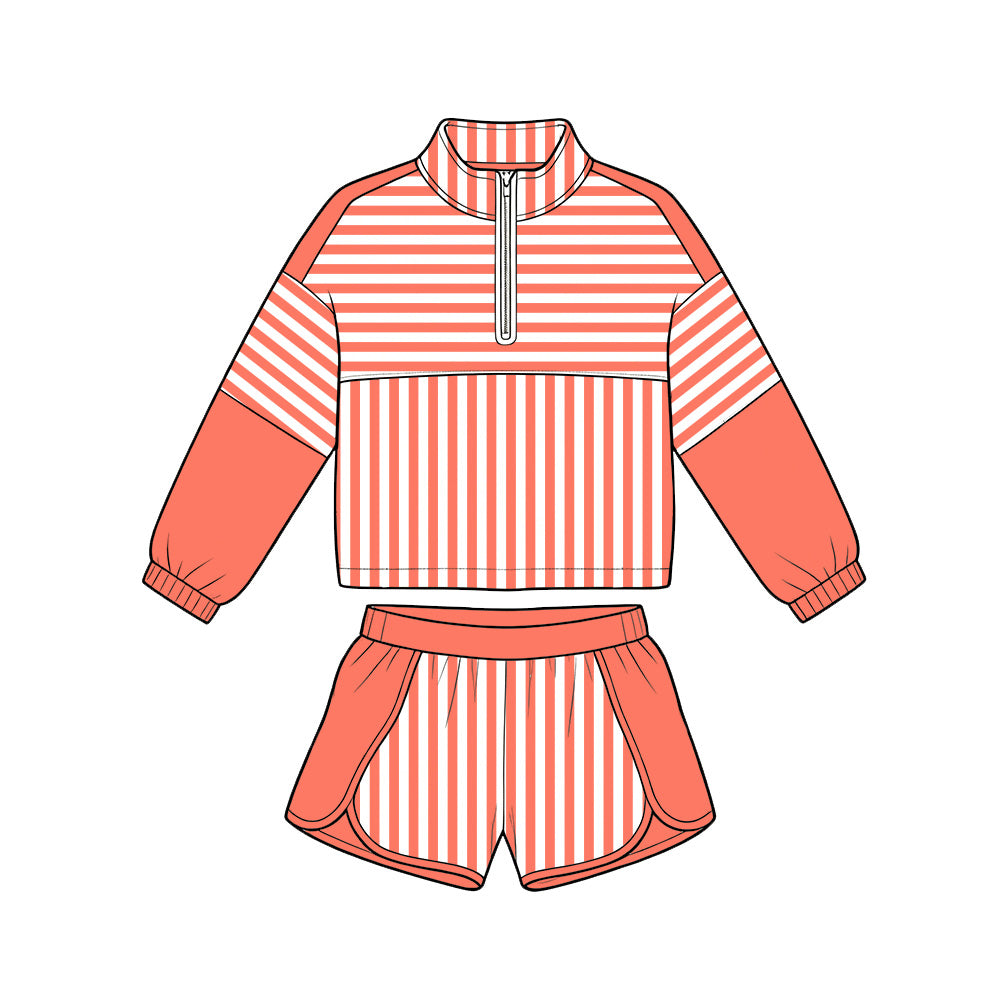 GLS0108 组合 orange Yoga  girl summer skirt outfit  20 2619 preorder