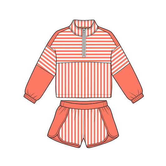 GLS0108 组合 orange Yoga  girl summer skirt outfit  20 2619 preorder