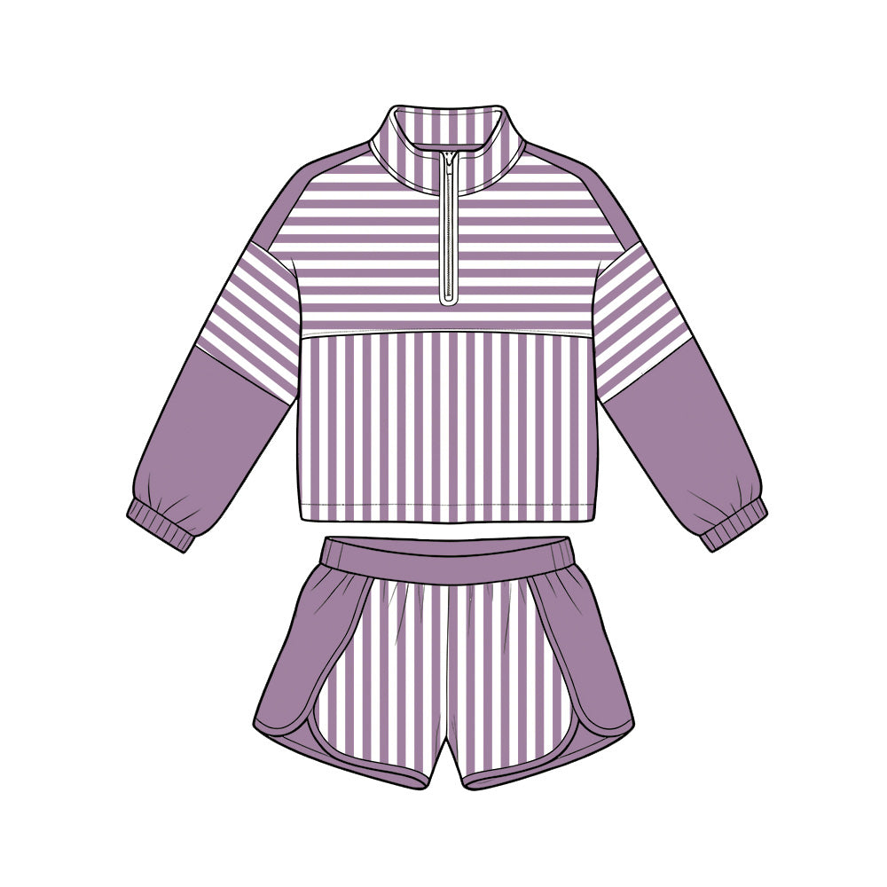 GLS0110组合 purple Yoga  girl summer skirt outfit  20 2619 preorder